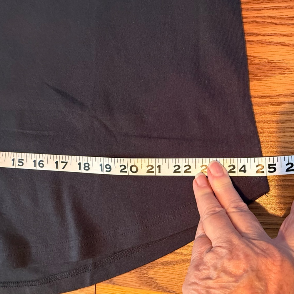 NWOT Mizrahi - Black Long Sleeve Tunic Top - 100% Cotton, Stretch, Thick - Picture 5 of 11